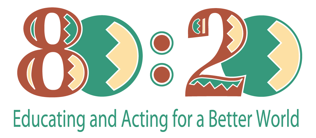 80:20 Educating and Acting for a Better World logo